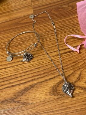 Sterling Silver Hedgehog Charm set